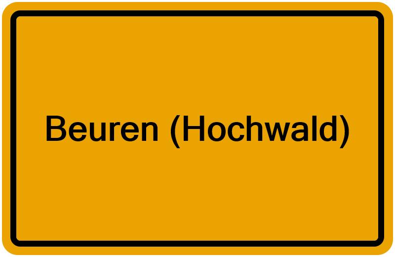 Handelsregisterauszug Beuren (Hochwald)